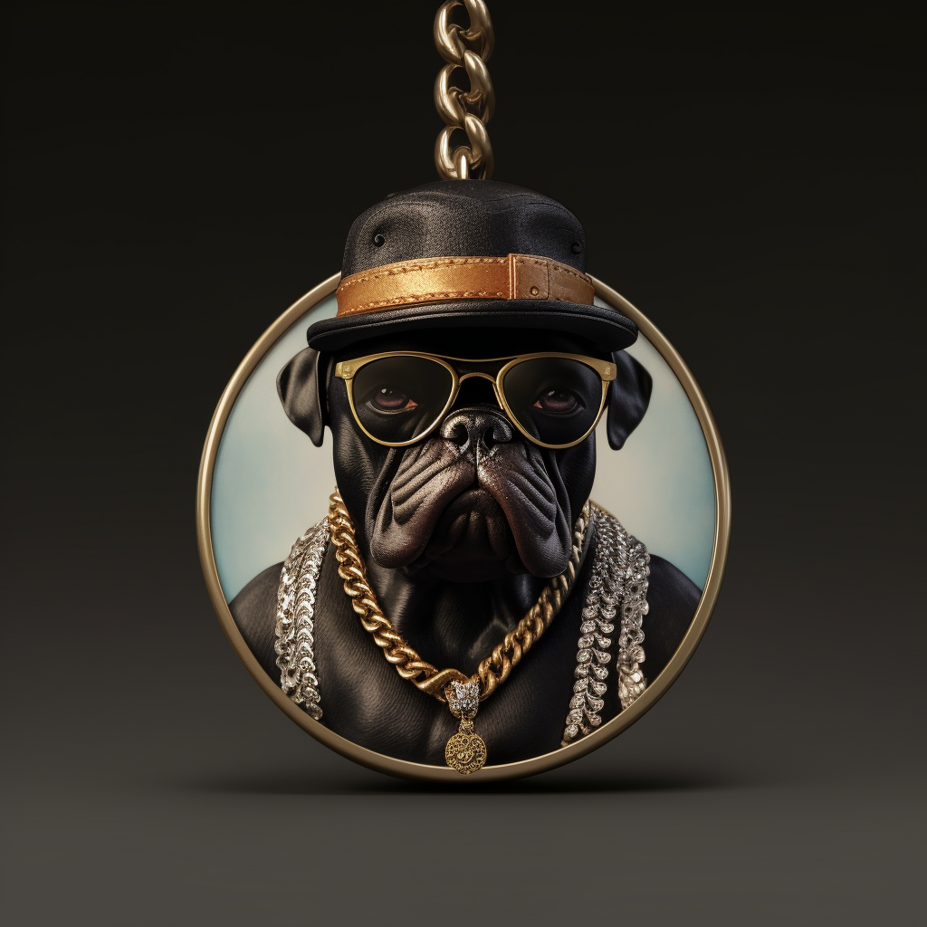 Mafia Dog with Akiva and Diamond Chain