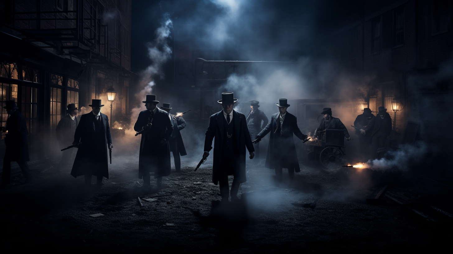 Mafia shooting in 19th-century New York