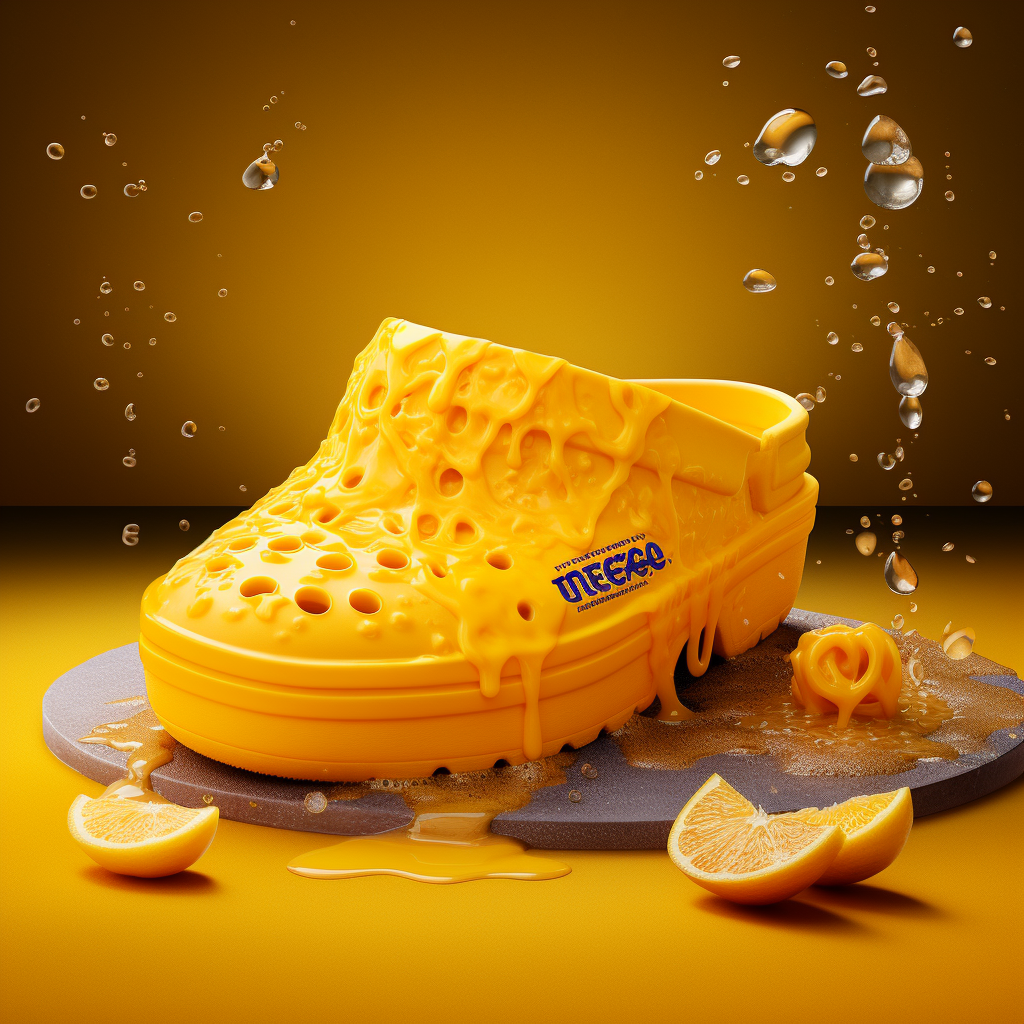 Fashion Brand Velveeta Yellow Crocs