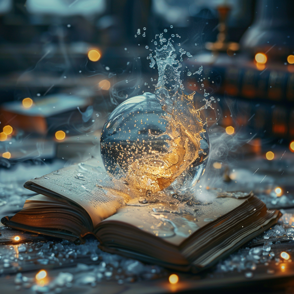 Magic Book Crystal Ball Picture