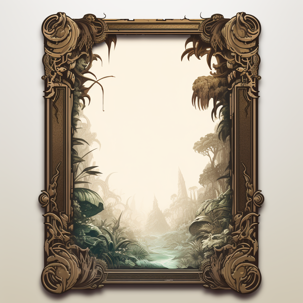 Retro Magic Gathering Card Frame