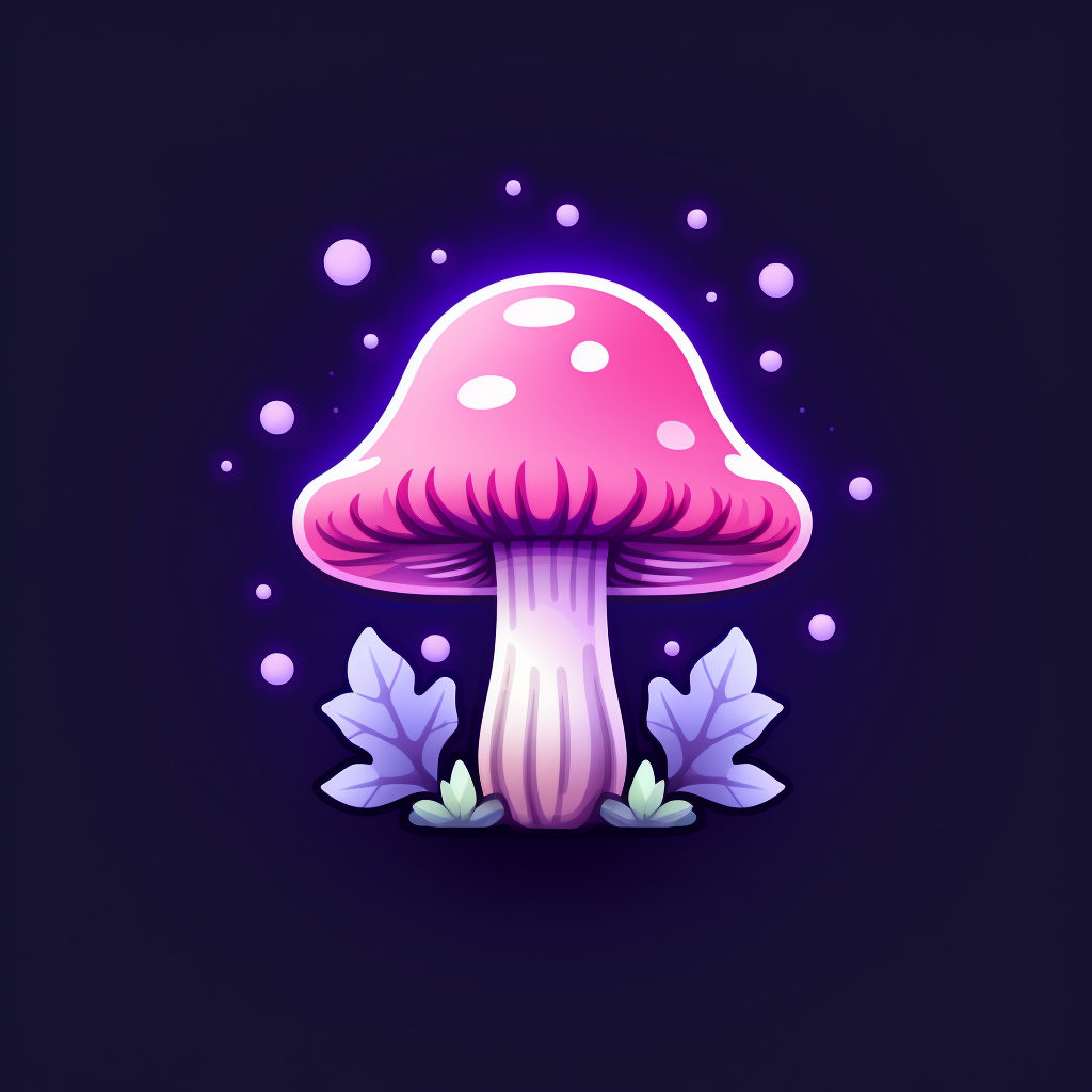 Whimsical Magic Mushroom Icon