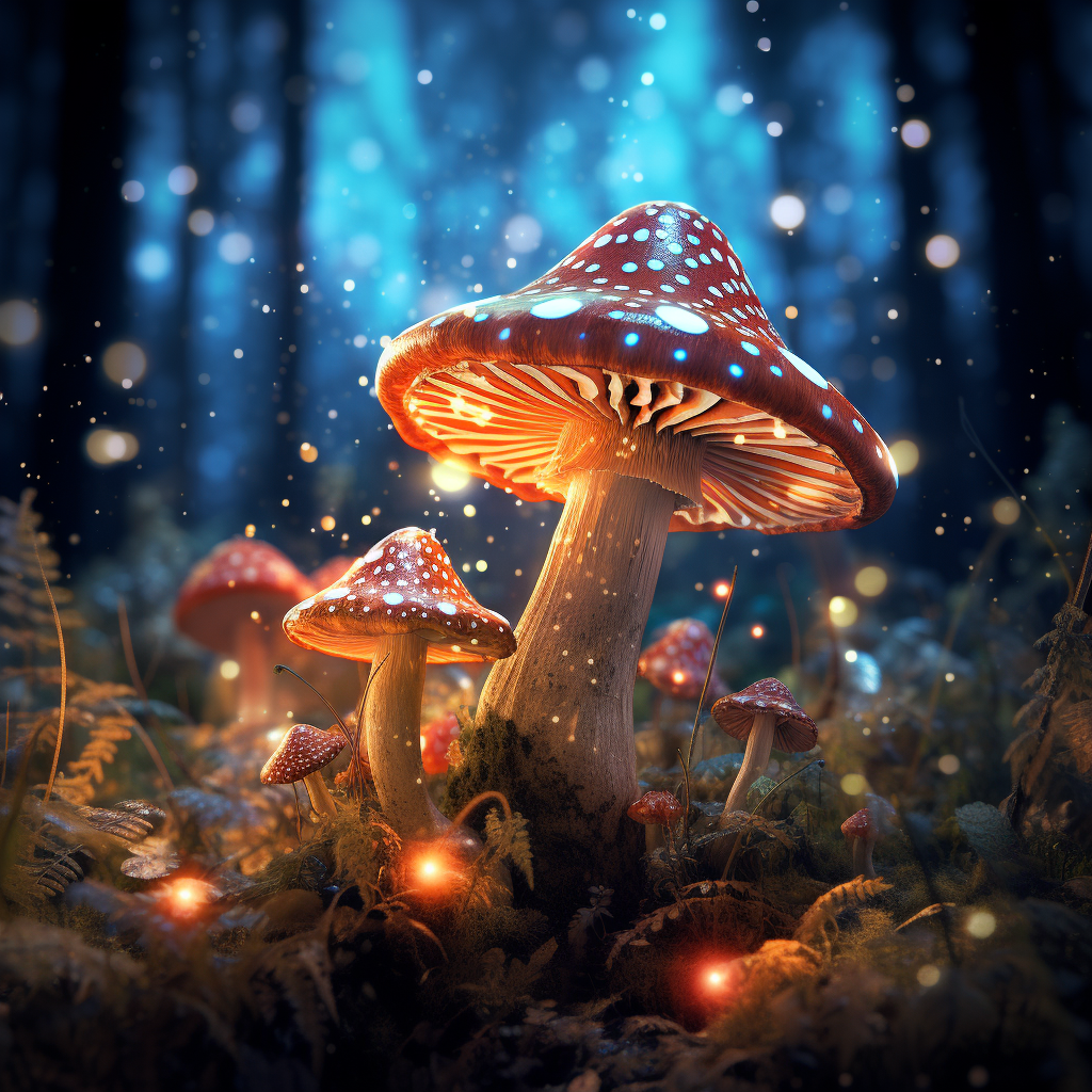 Magic Mushrooms altering perception naturally