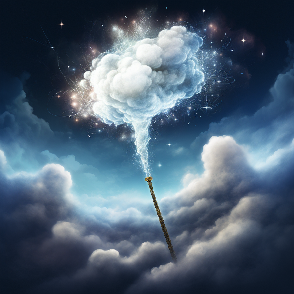 Enchanting Magic Wand in Cloud