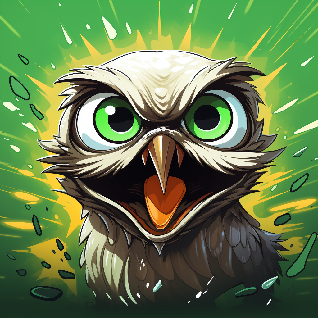 Magical burrowing owl sticker