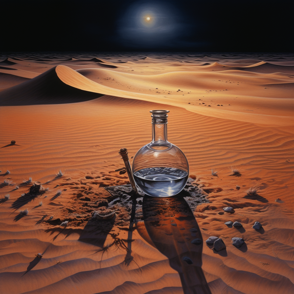 Magical Potion in Desolate Desert