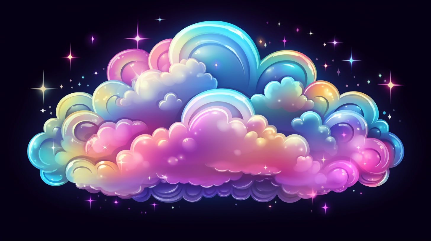 Stunning Rainbow Cloud in Pastel Colors