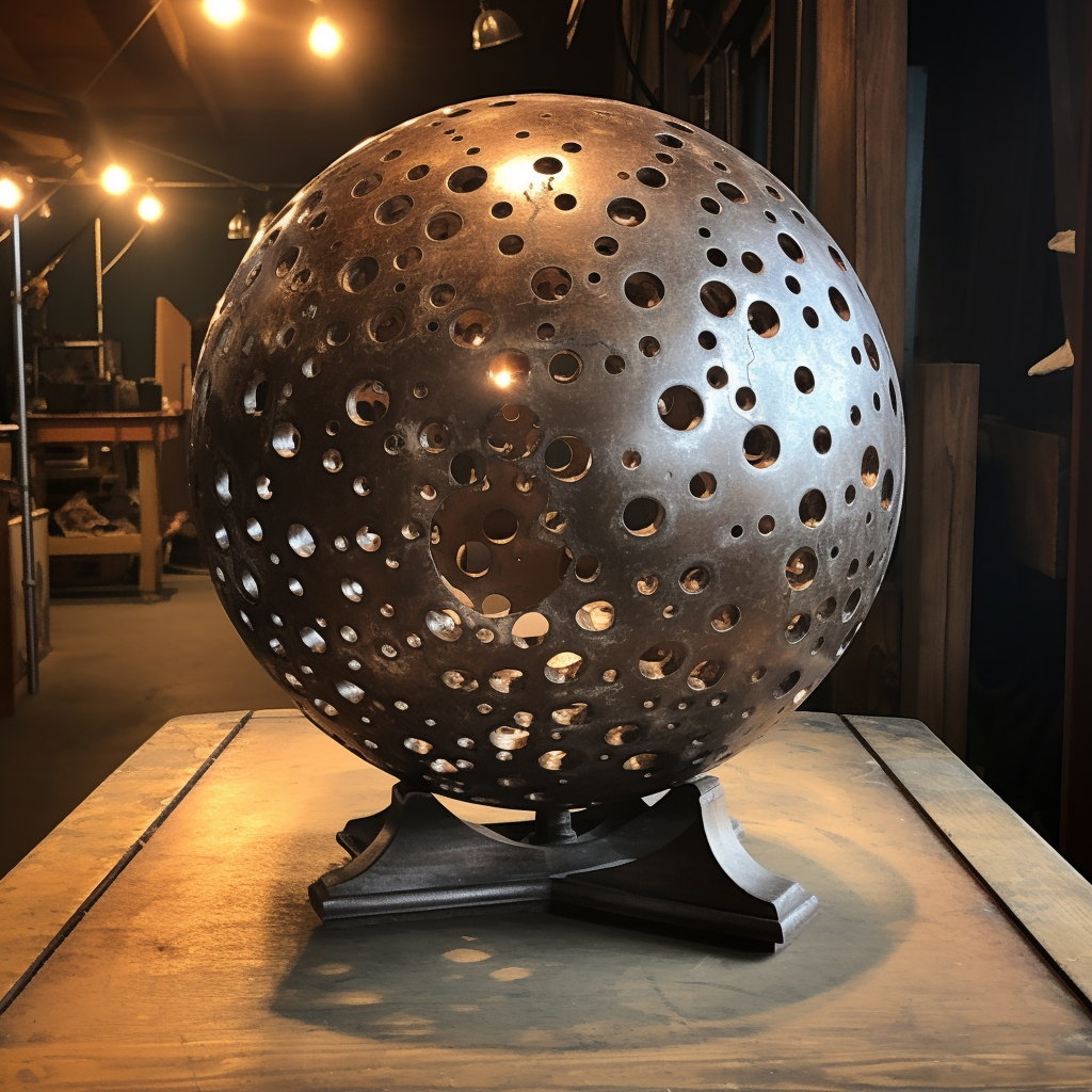 Magical Sphere Stand with Finger-sized Holes