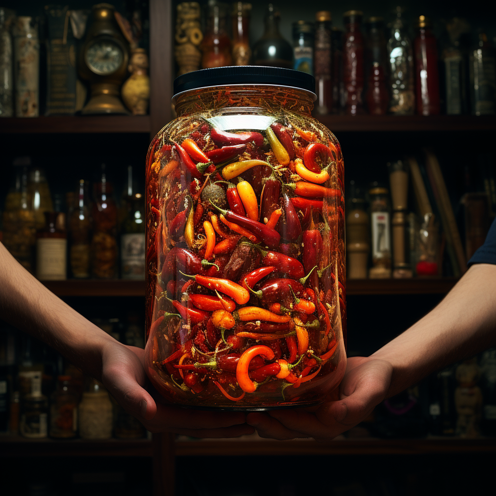 Jar of Magical Spicy Peppers