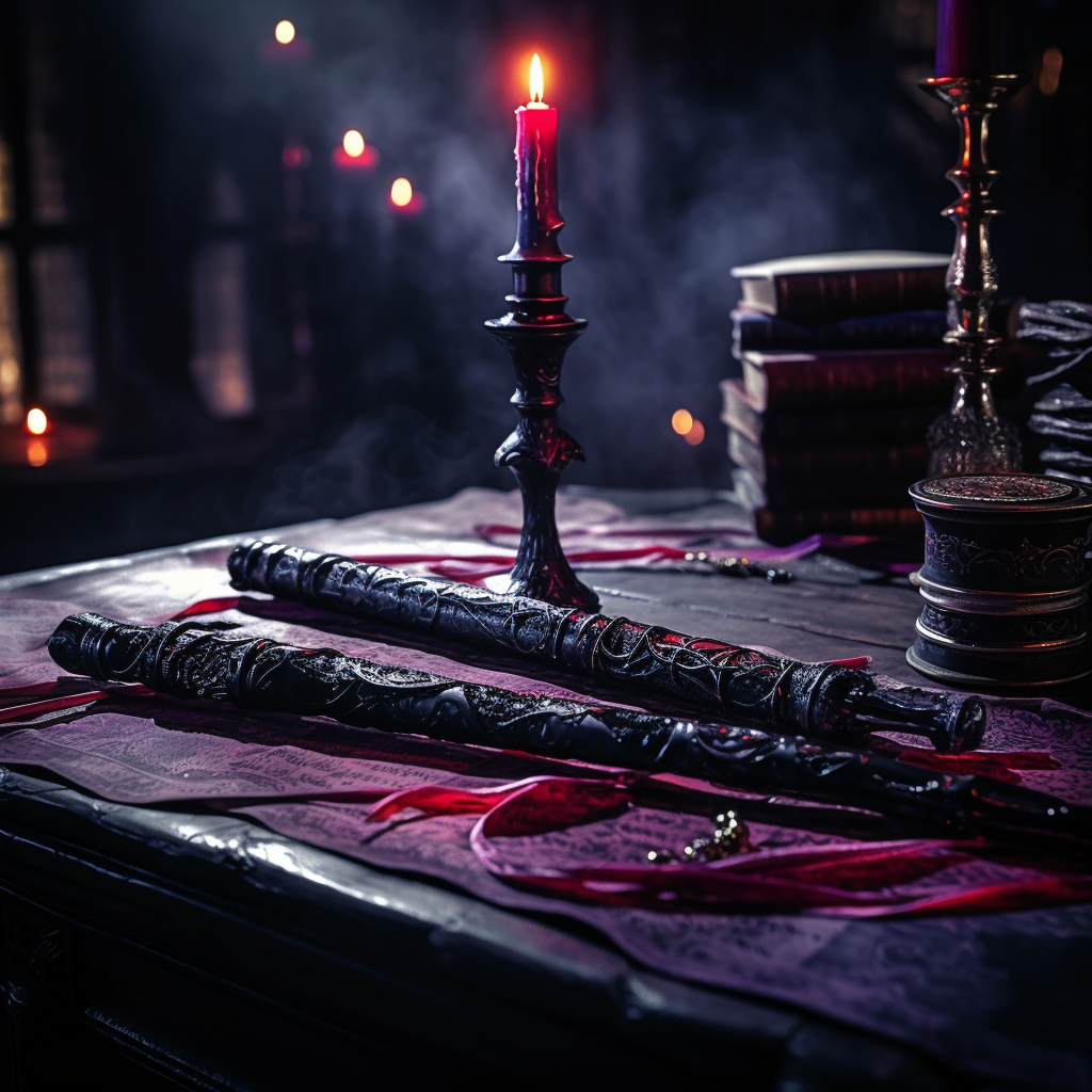 Dark Purple Wood Magic Wand