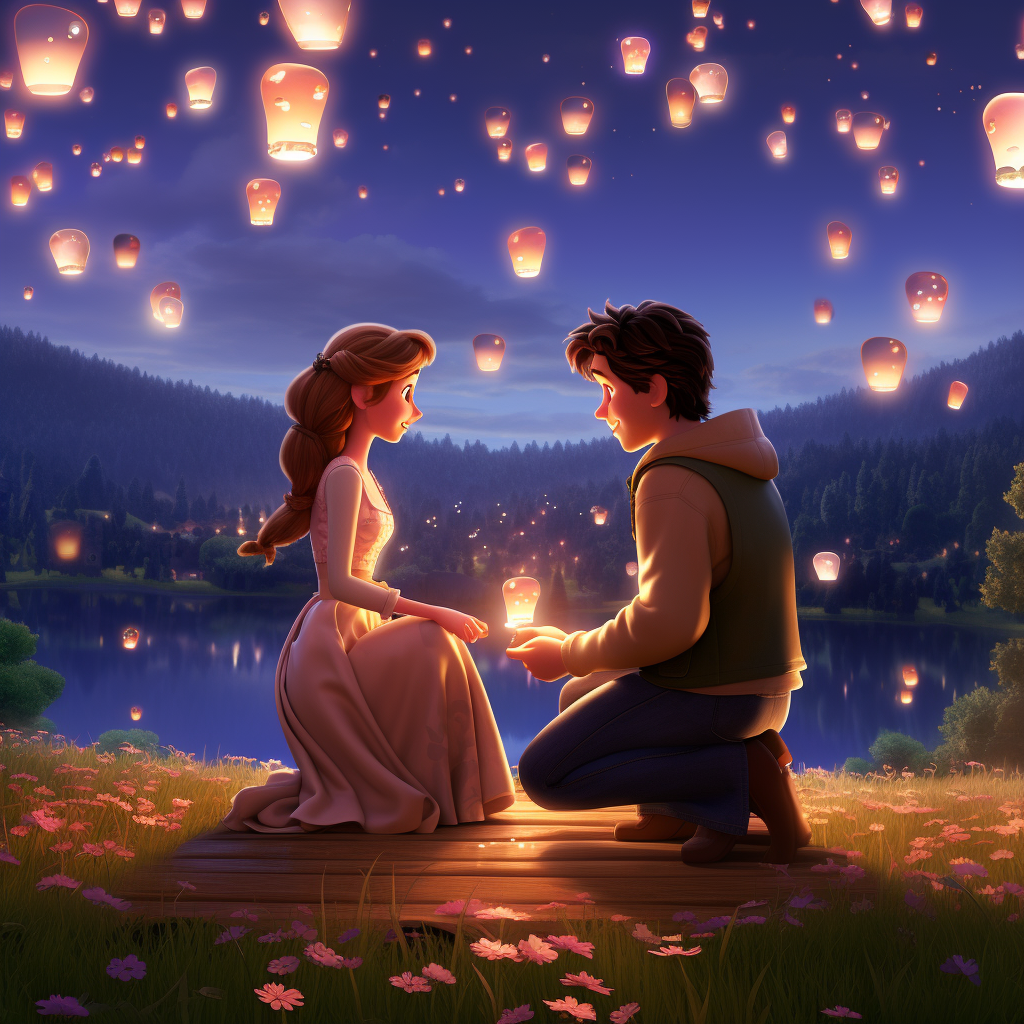 Heartwarming Disney Pixar proposal moment