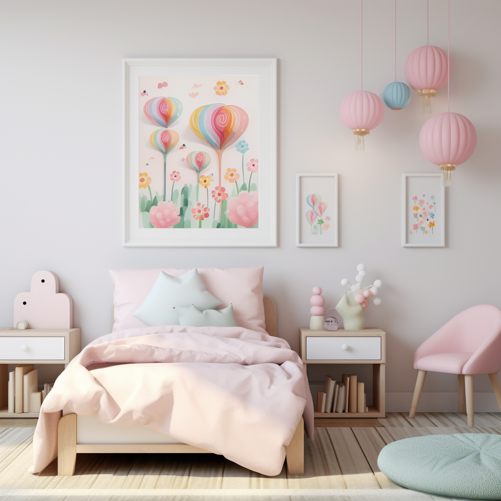 Whimsical and Vibrant Little Girl's Room