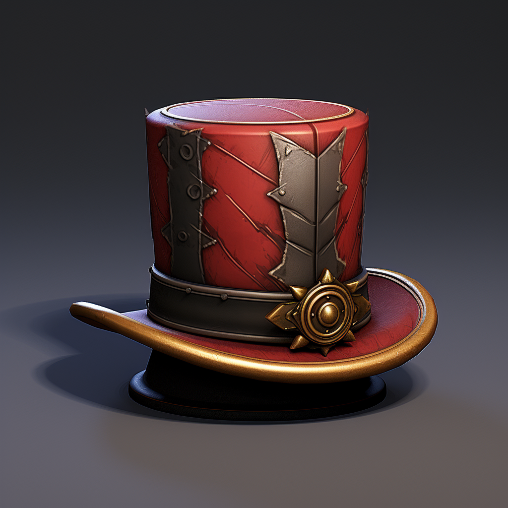 Sketch of magical hat cylinder