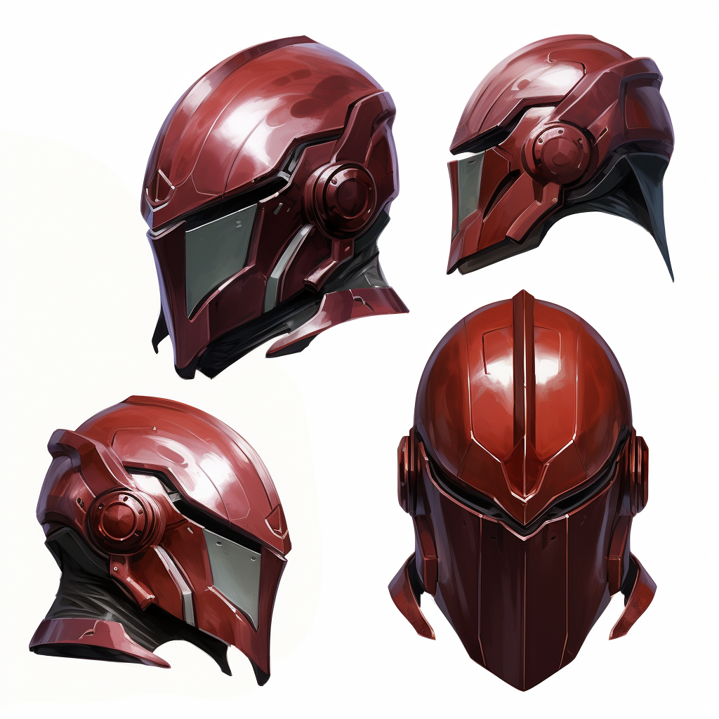 Magneto Stylized Helmet Reference Sheet