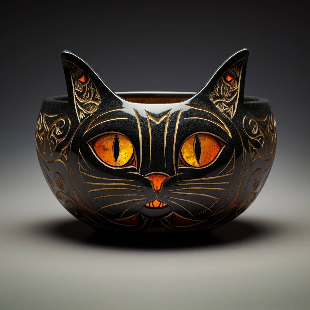 Durable and stylish cat bowl