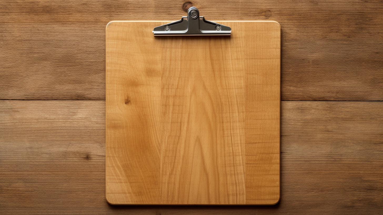 Sturdy Magnolia Wood Clipboard Design