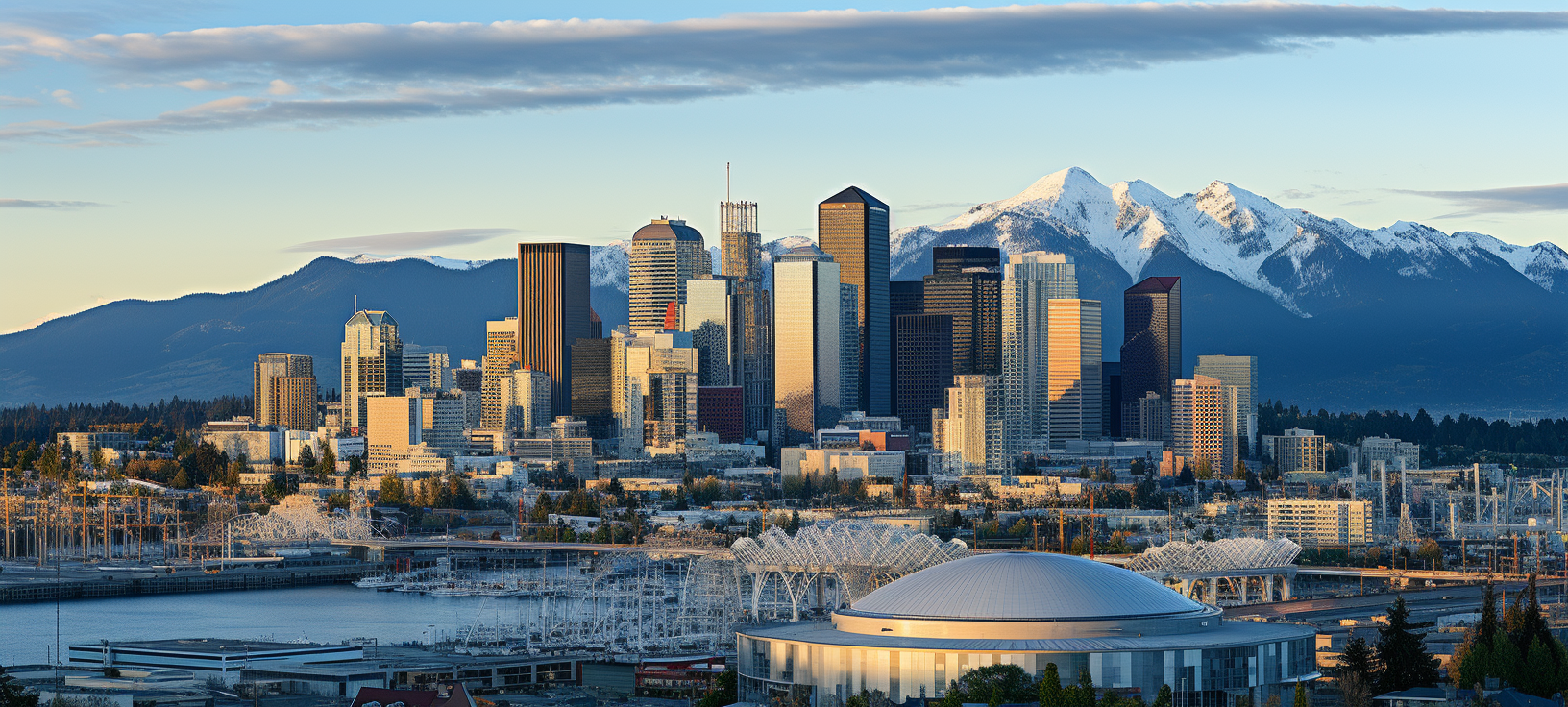 A breathtaking skyline at twilight  ?