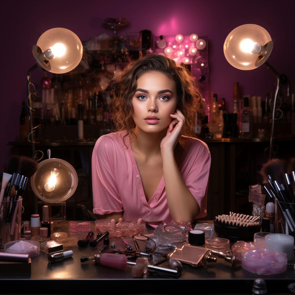 Makeup artist imagining buyer personas