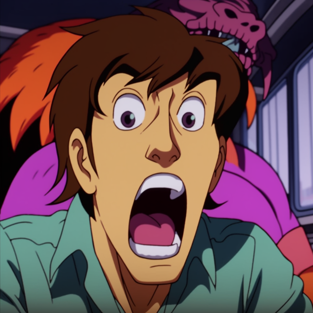 Makoto Takemiya Scream in Scoobidoo Episode