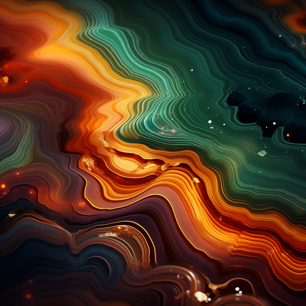 Malachite texture in warm colors