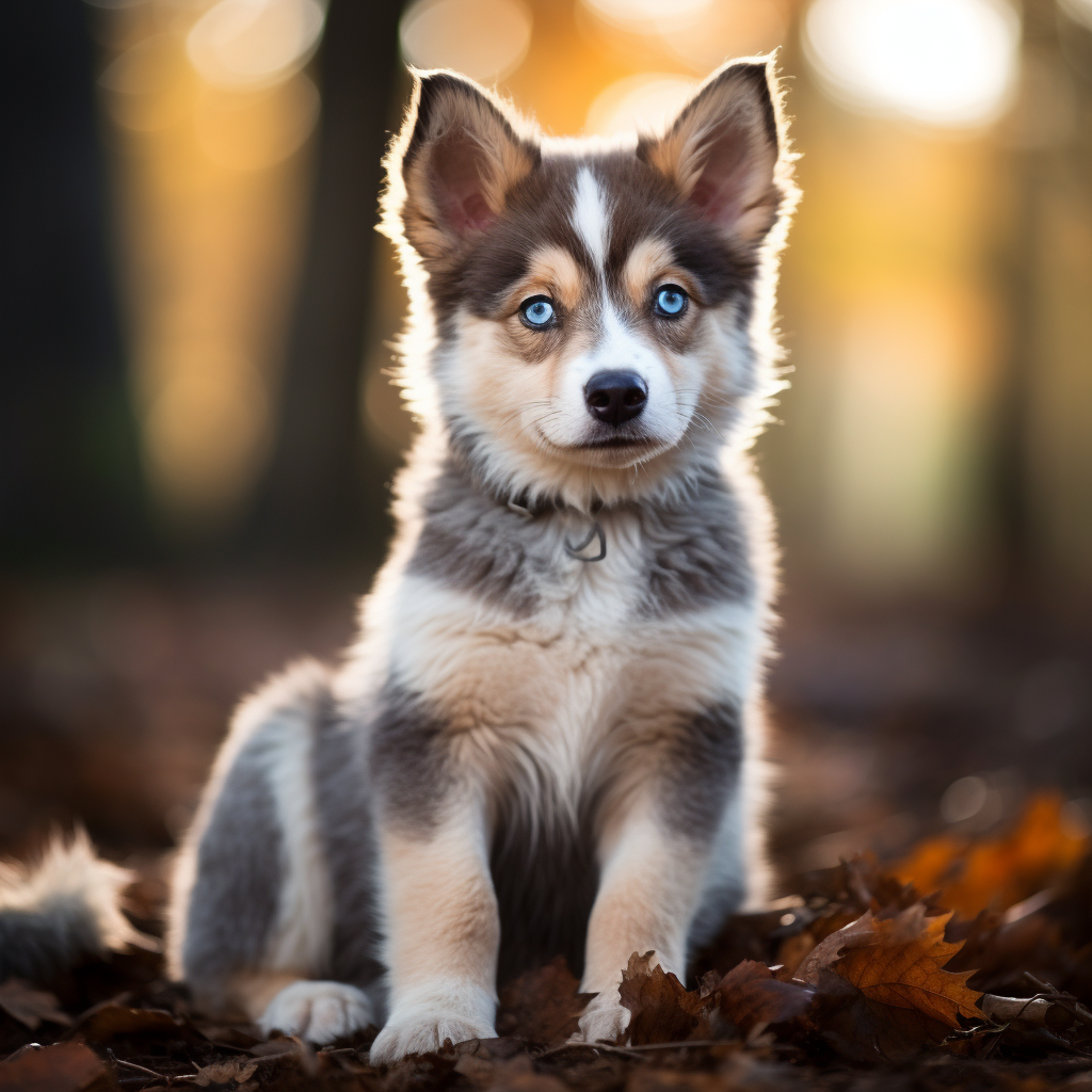 Adorable Malamute Chihuahua Mix Puppy