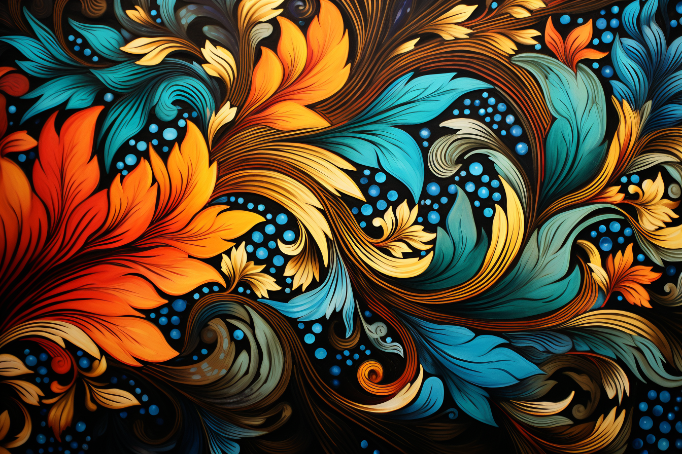 Beautiful Malaysia Style Batik Design