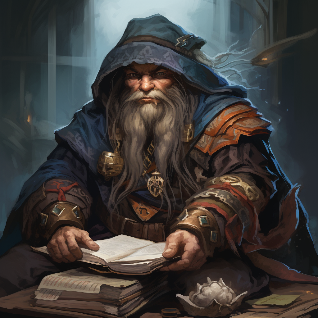 Image of a Male Dwarf Sorcerer