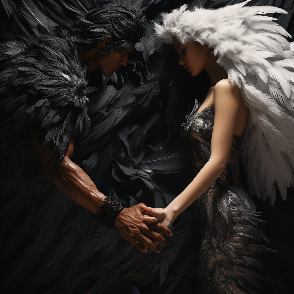 Hand-touching-feathers-in-fantasy