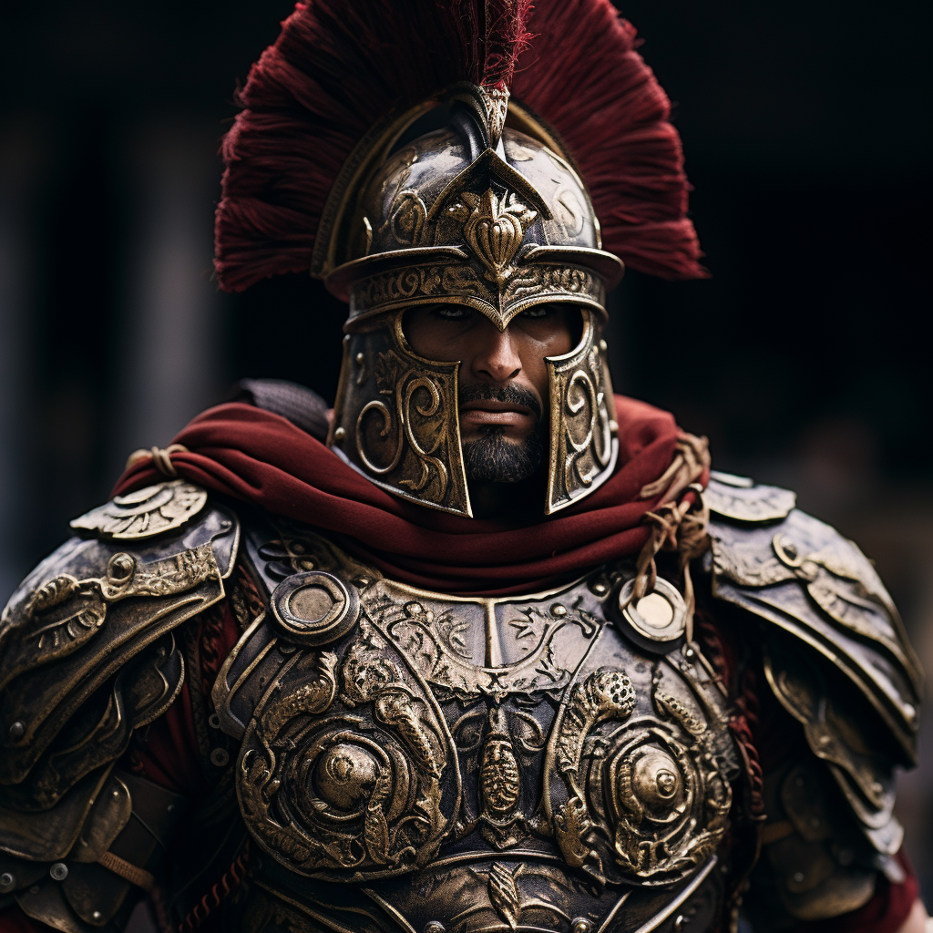 Male Roman Gladiator in Thrace Armor