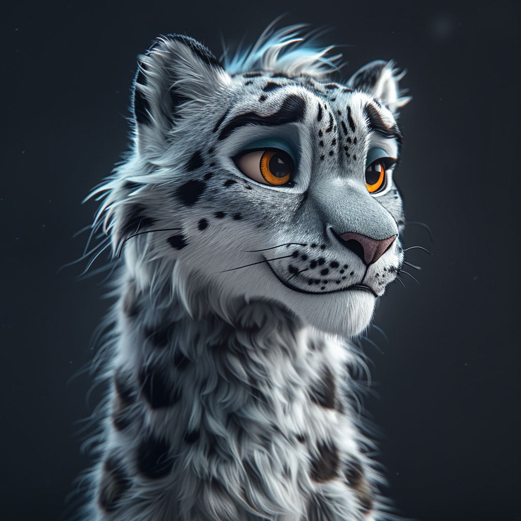 Male Snow Leopard Zootopia Style