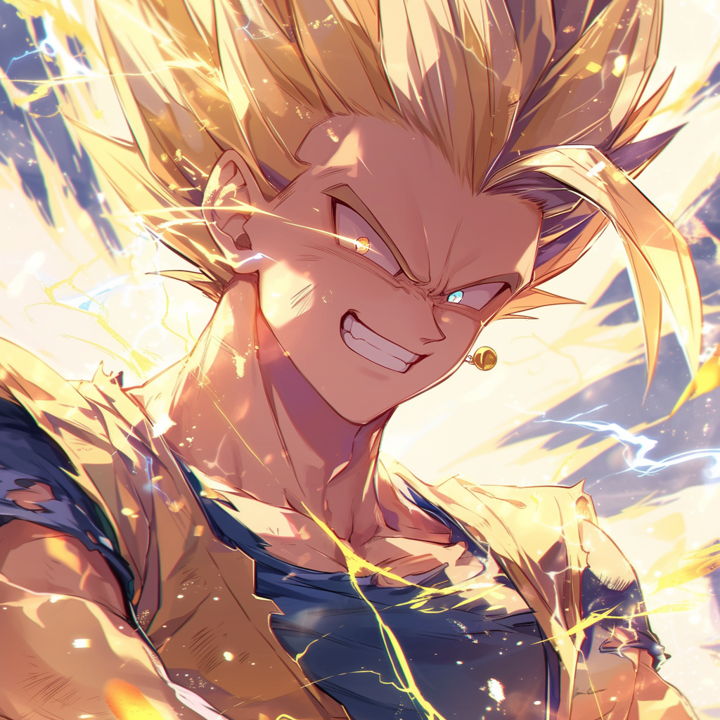 Male Super Saiyan Lightning Sparks