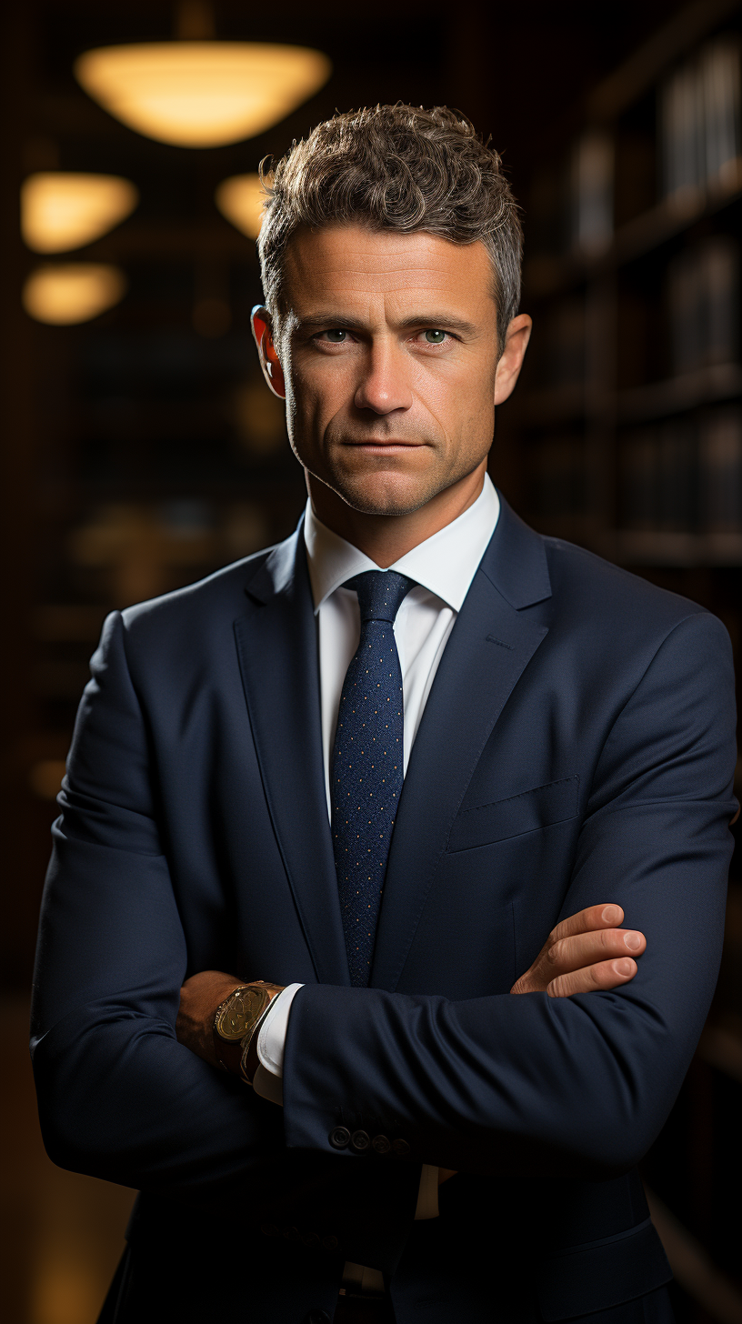 Professional male lawyer in portrait