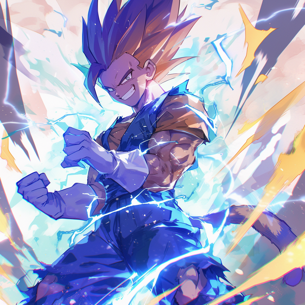 Male Super Saiyan in Blue