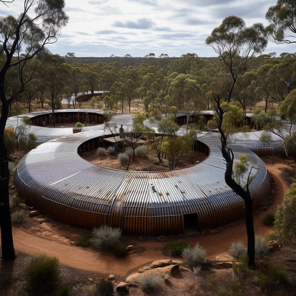 Aboriginal men at Mallee Forest healing center