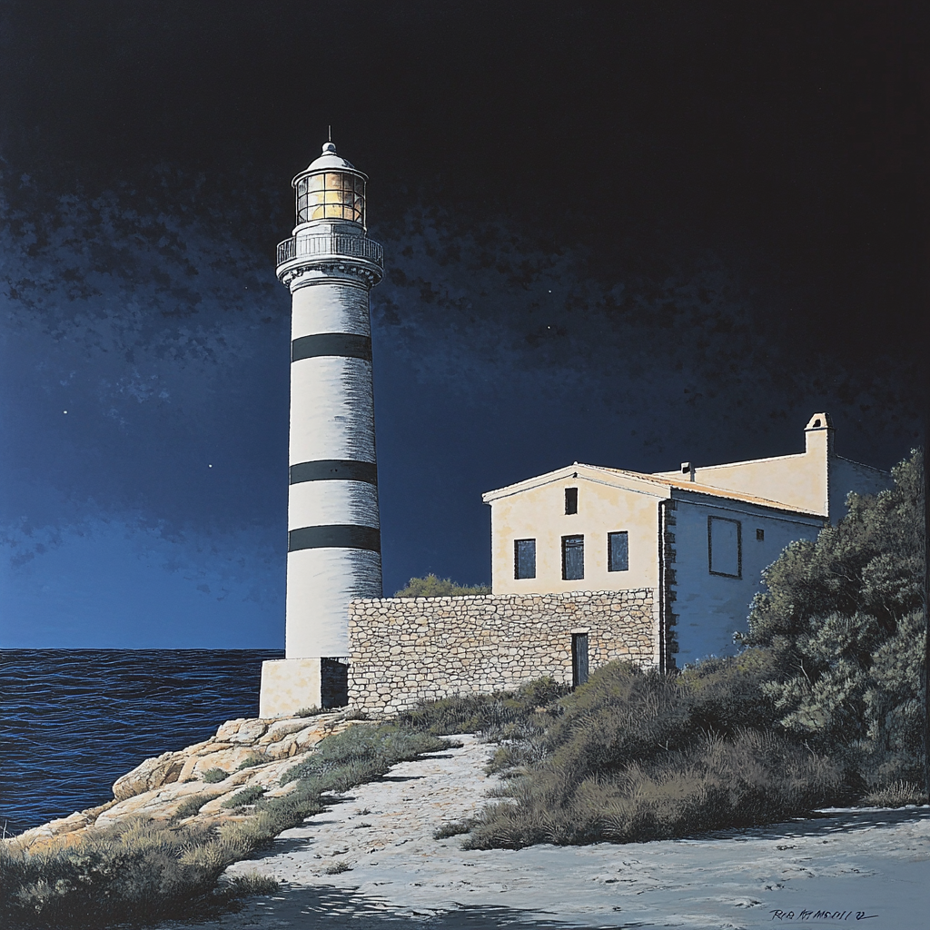 Lighthouse on House in Mallorca