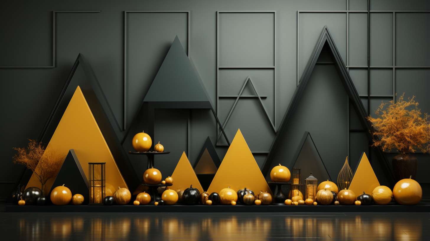 Geometric Minimalism Halloween Decorations