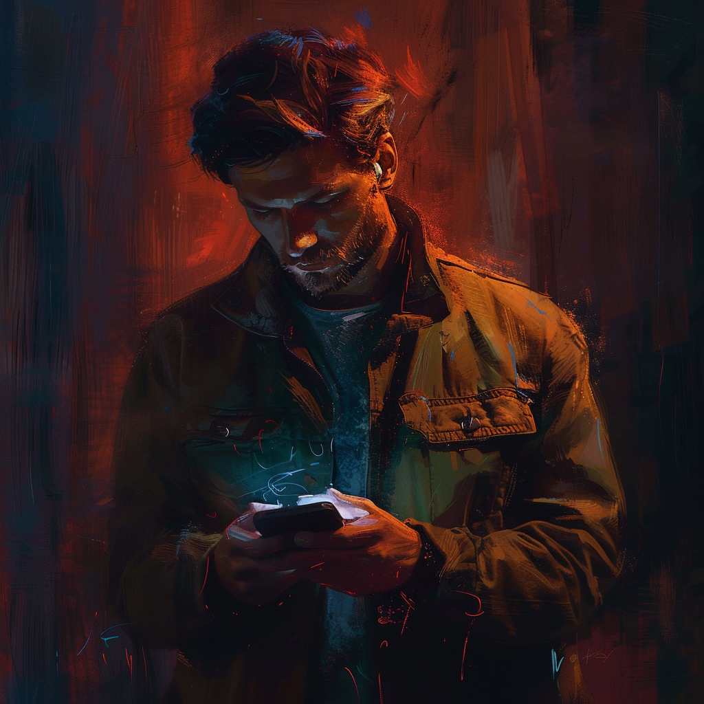 man with phone