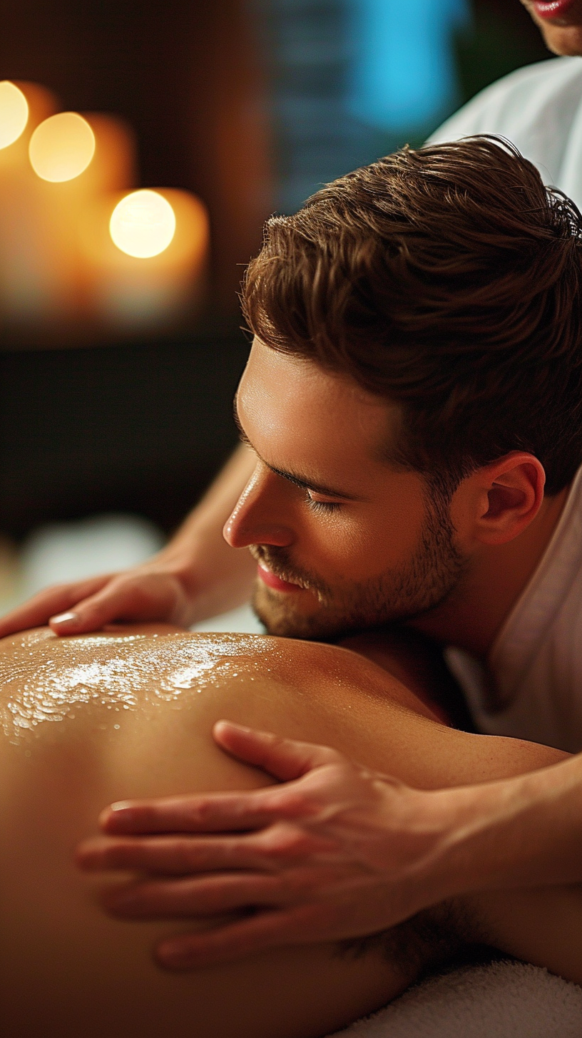 Man getting muscle massage