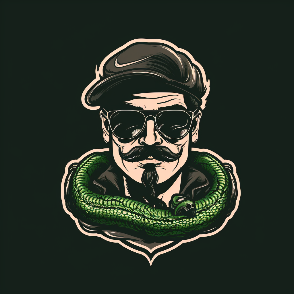 Man with Mustache Bandana Pit Viper Sunglasses