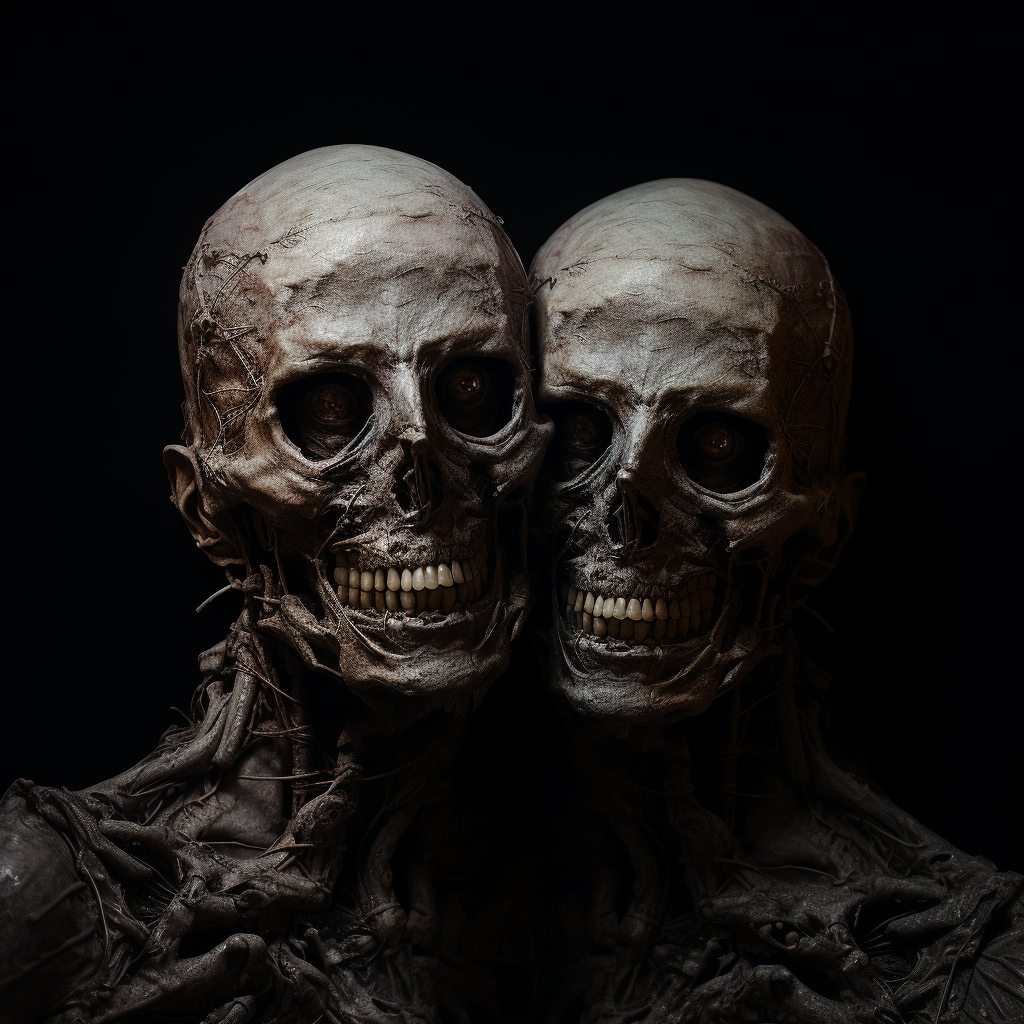 Two-headed Man Macabre Horror Dark