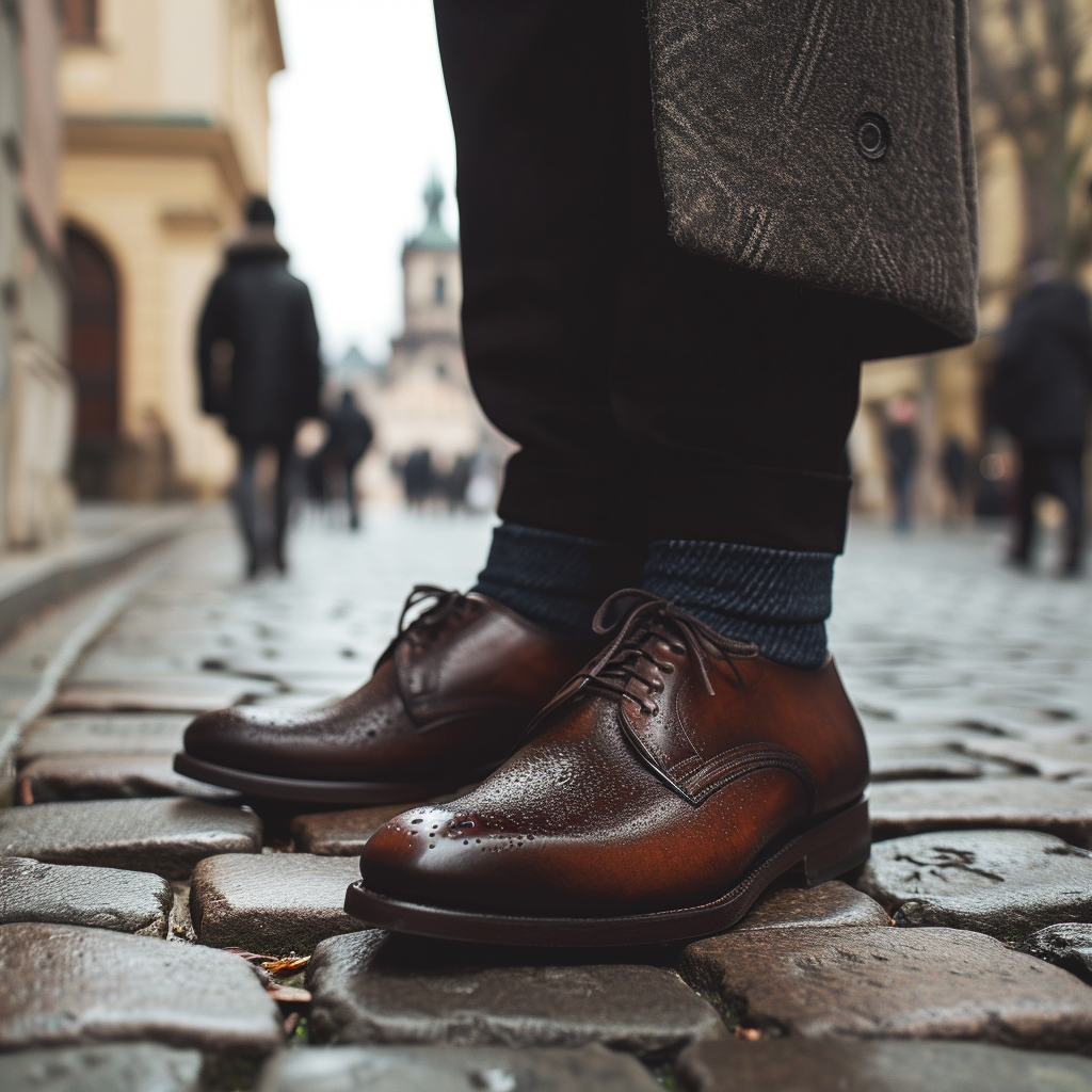 Stylish Man in PÁR Prague Shoes