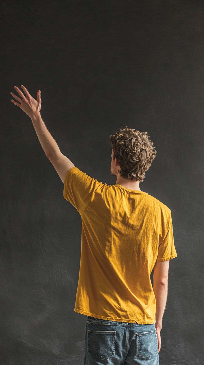 Man in Yellow T-shirt and Jeans