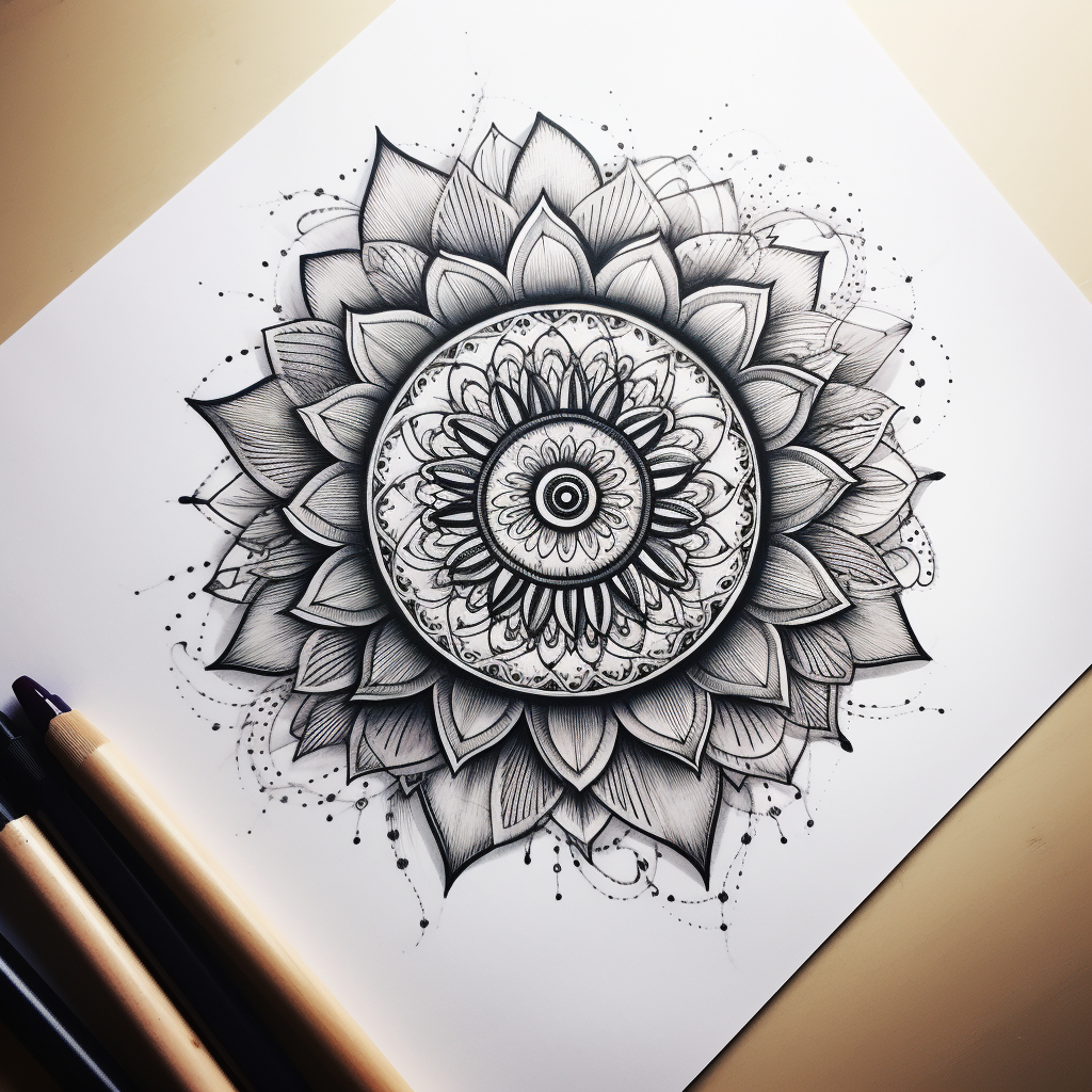 Stunning mandala tattoo design