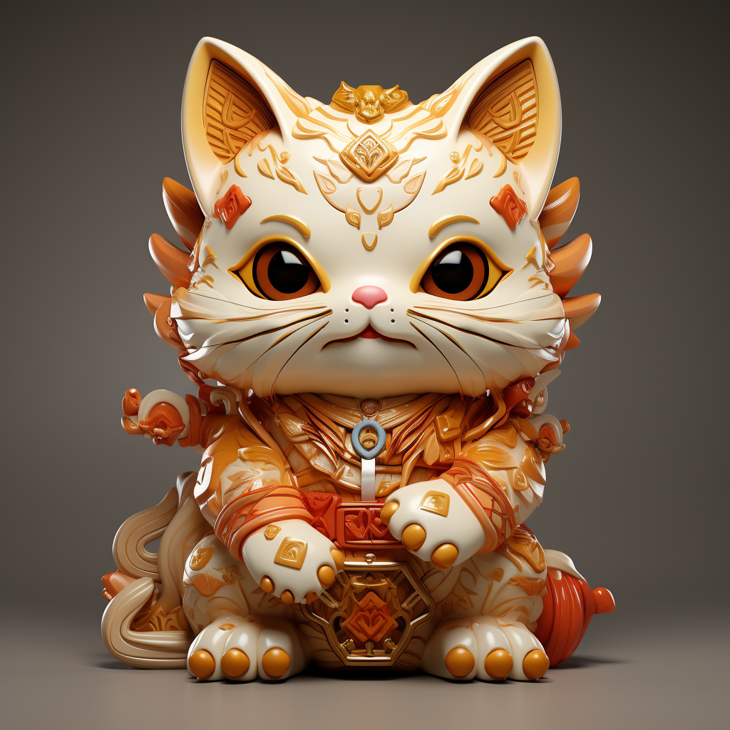 Maneki-neko Lottery Mascot Fall Guys Style