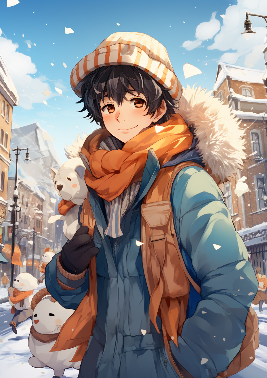 Mangas Anime Artistic Aesthetics Snowman