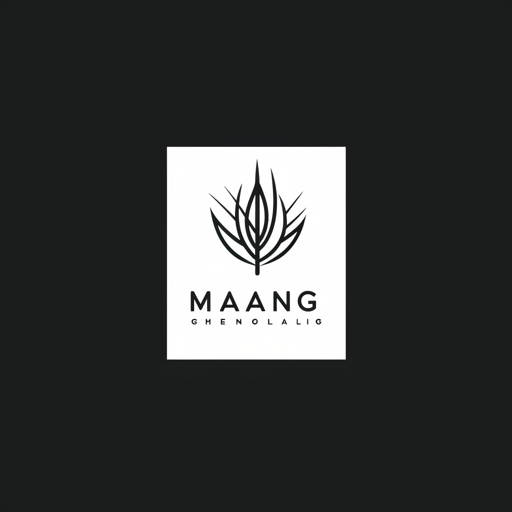 Minimalist Mango Publishing logo with mango element