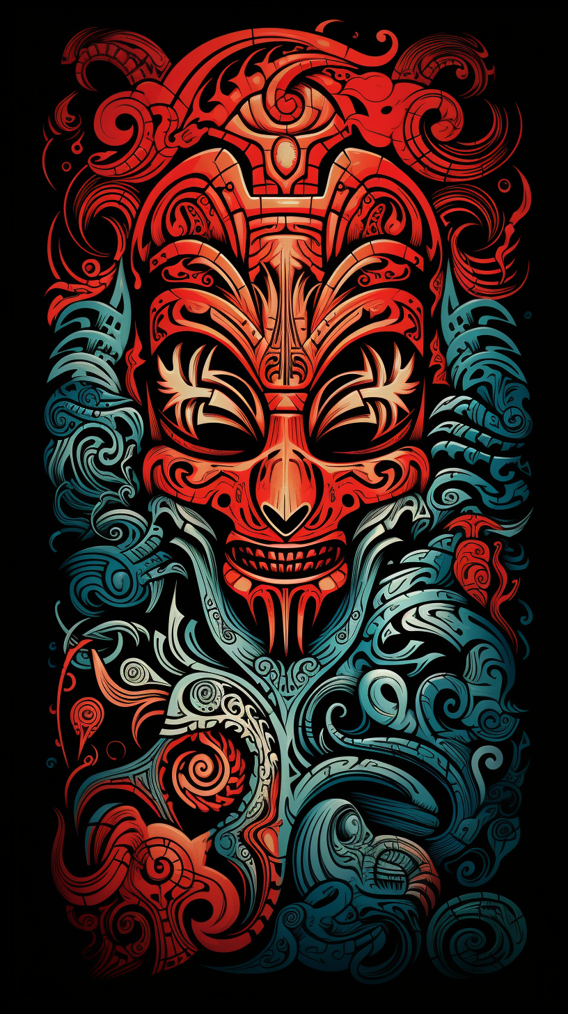 Traditional Maori Tattoo Flash