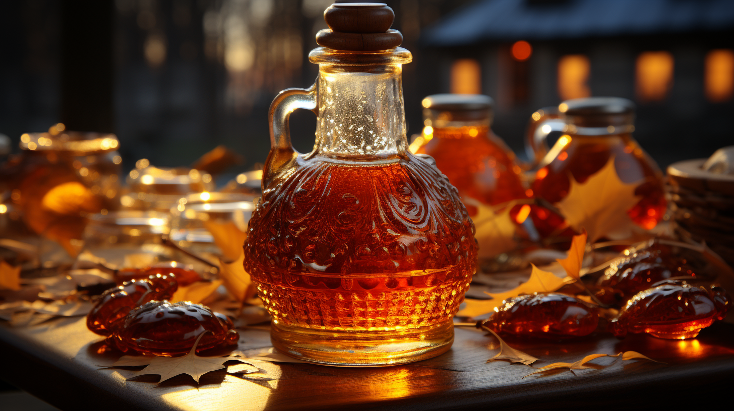 Gorgeous bottle of maple syrup