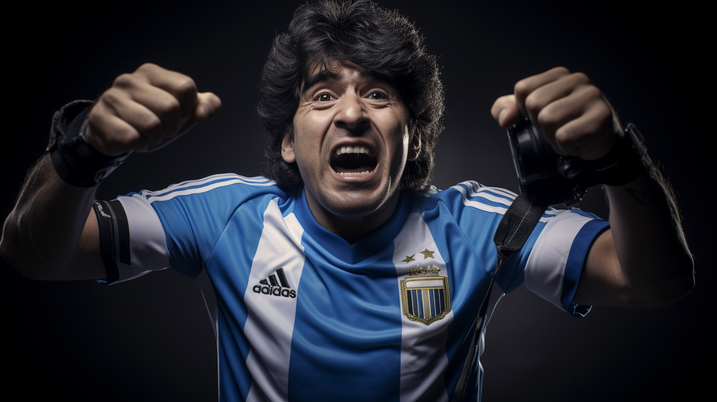 Maradona photo captured by Hasselblad H6D-400C