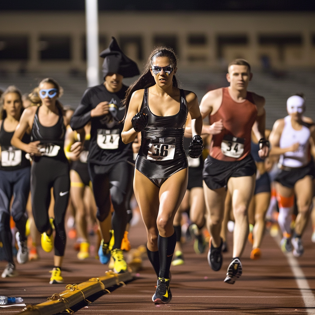 Zatanna and Nike runners in marathon